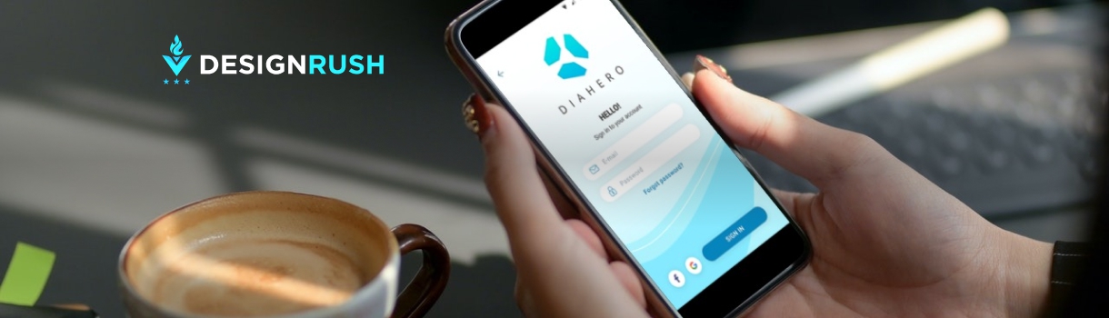 The DiaHero app has been awarded Best App Designs: Android and iOS by DesignRush
